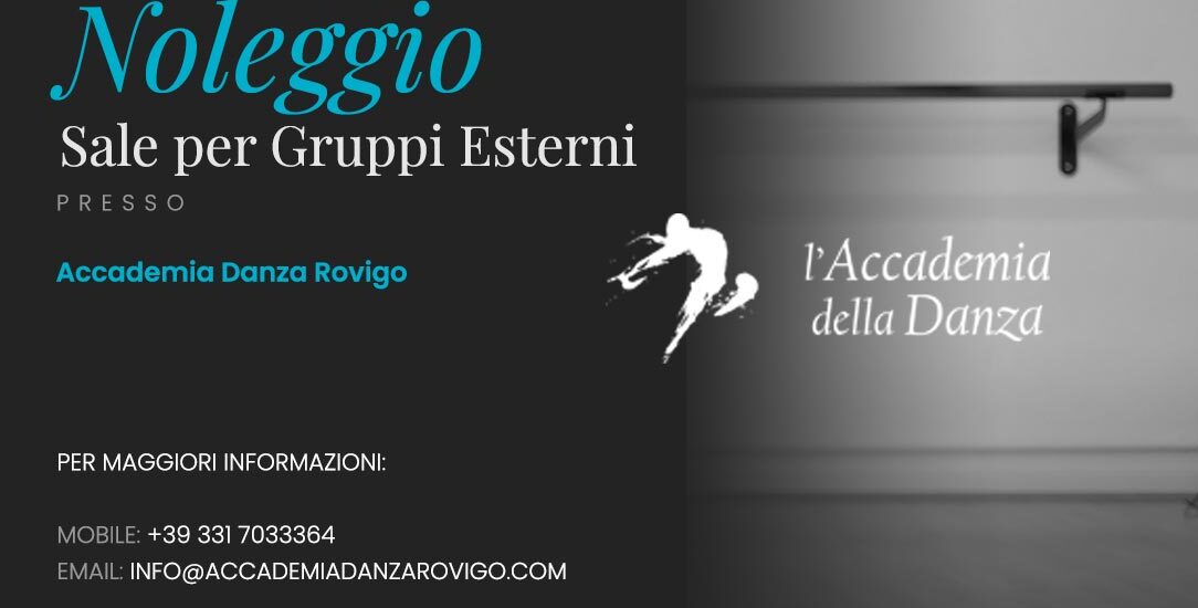 Noleggio Sale per Gruppi Esterni presso l'Accademia Danza Rovigo